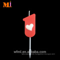 Well-known Supplier 100% Paraffin Wax Pure Red Numeric Fashion Birthday Candle With White Heart